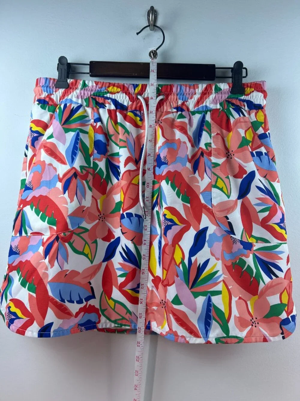 St. John's Bay Tropical Floral Print Skort Size L